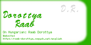 dorottya raab business card